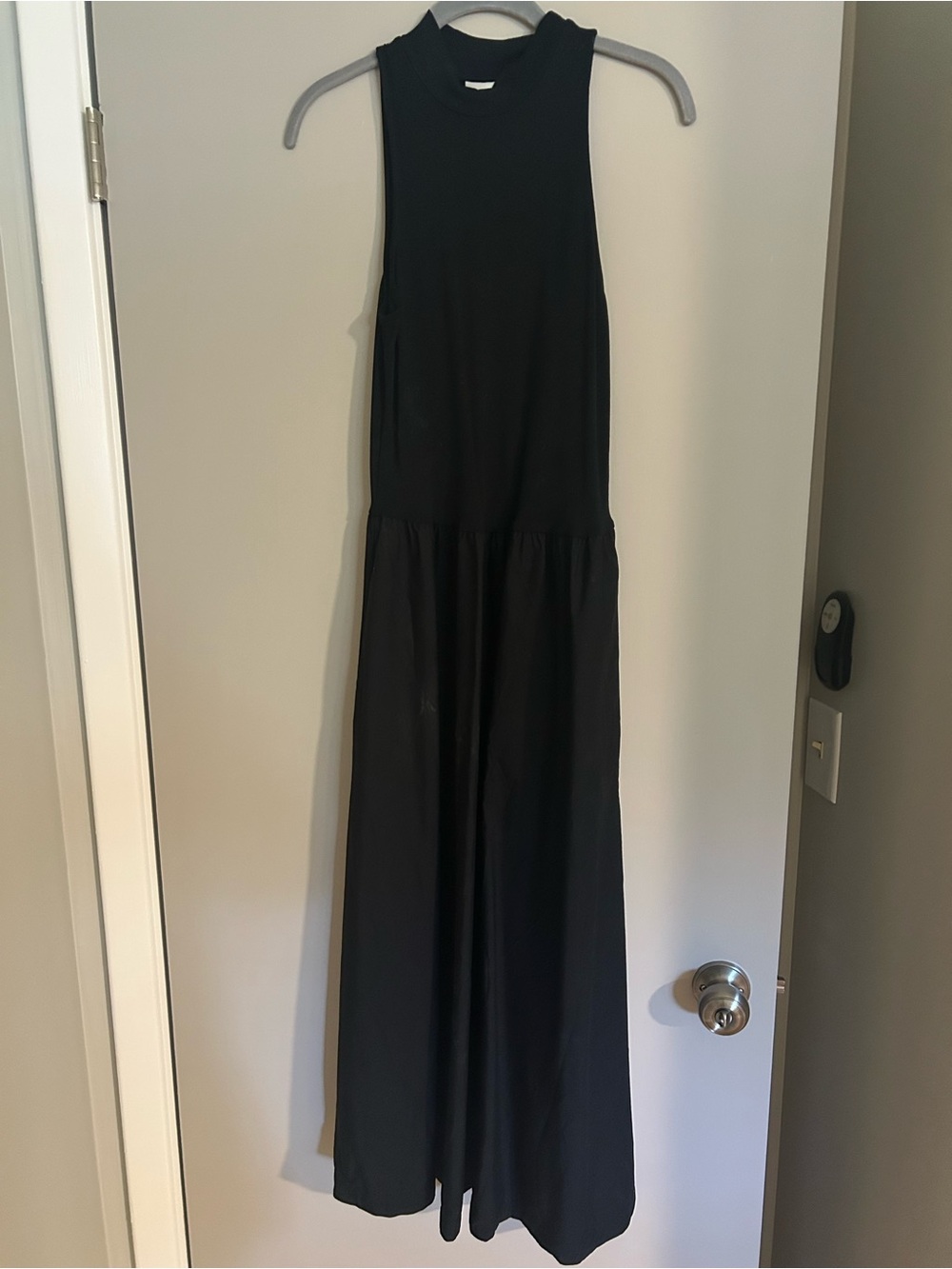 A new day Black Sleeveless Mock Neck Maxi Dress